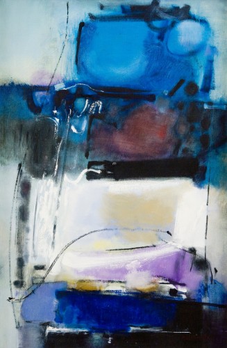 Lee Deffebach, Roman Bath, Abstract Expressionism, utah artist, utah art