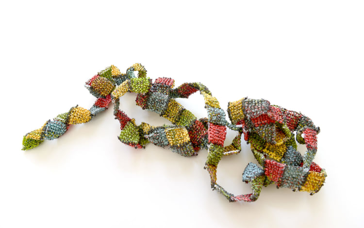 knitted paper snakes and ladders