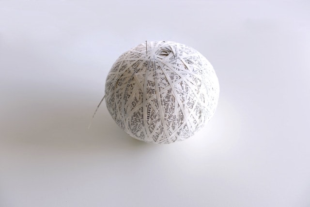 Stefana McClure the fortress of solitude cut paper ball