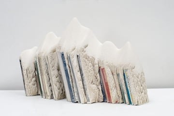 Jonathan Callan, Range, 2012, Paper and plaster, 33.85 x 21.25 inches