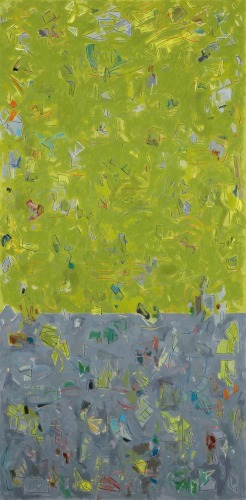 Kes Zapkus, Libertango (Piazzolla), 2014, oil, acrylic on cotton, 72 x 36 inches