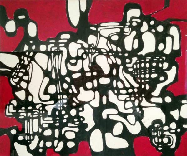 Untitled 84-6, Gouache on paper, 1984, 9 x 11 inches