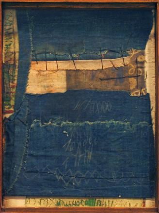 Untitled, 1980 Wood, fabric, acrylic and ink