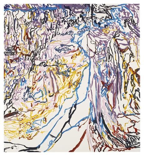 Linens, 2014, Oil on linen, 76 x 70 inches