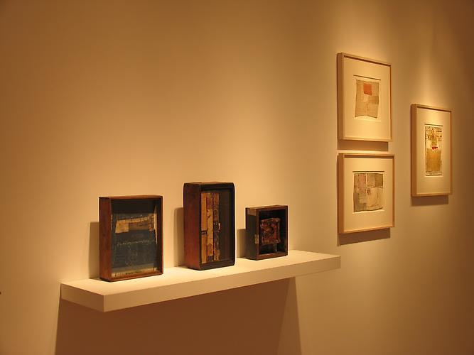 Installation view, Collages and Box Constructions, 1969 to 1985, 2008