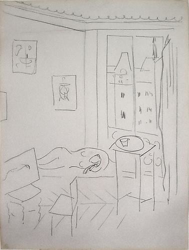 Henri MATISSE Study for Studio Quai St. Michel, 1916
