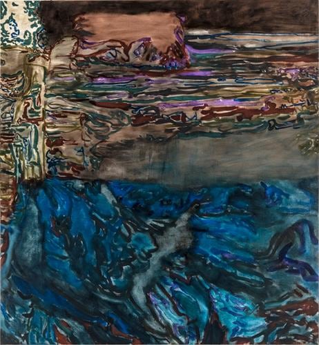Under. World, 2014, Oil on linen 76 x 70 inches