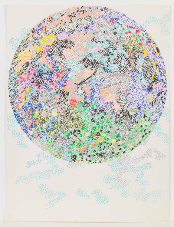 NANCY GRAVES Untitled #127 (Drawing of the Moon) circa 1972