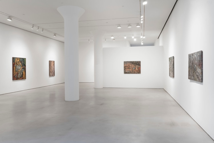 LEON KOSSOFF Installation view of&nbsp;A Life in Painting&nbsp;at Mitchell-Innes &amp;amp; Nash, New York, 2022