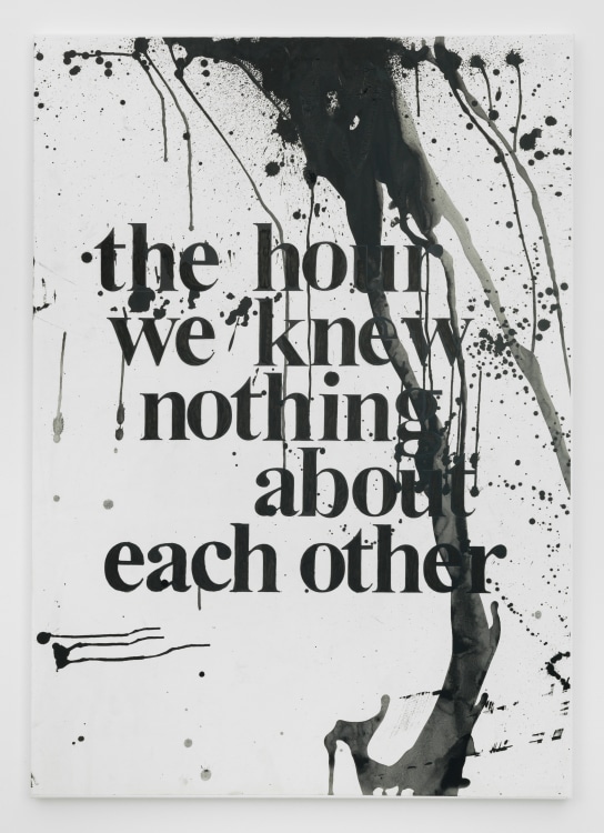 MONICA BONVICINI The Hour We Knew Nothing About Each Other