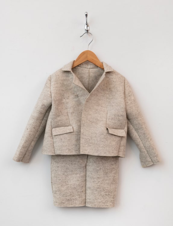 ANNETTE LEMIEUX Girl's Felt Suit (after Beuys) 2013