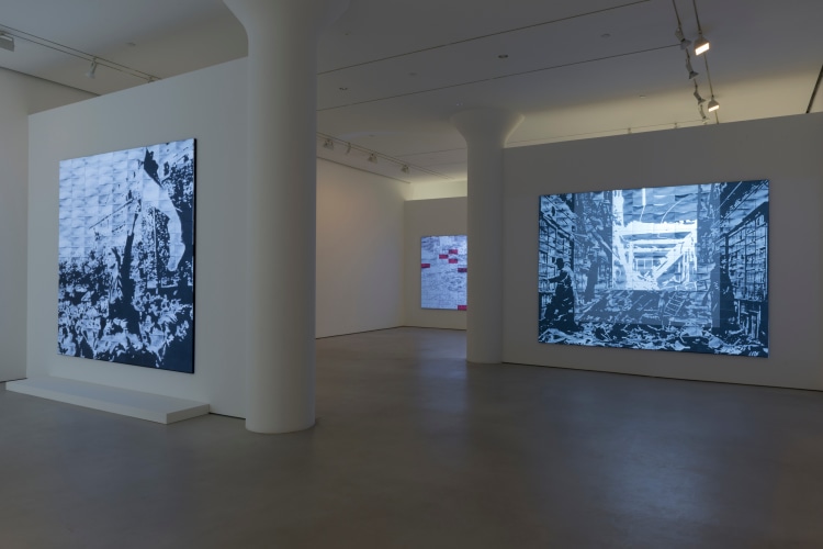 MARY KELLY Installation view of&nbsp;The Practical Past&nbsp;at Mitchell-Innes &amp;amp; Nash, NY, 2017