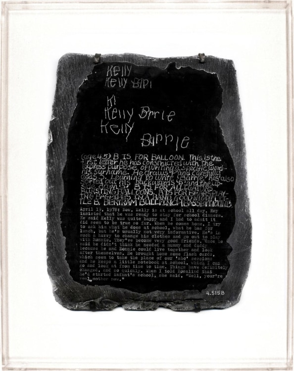 MARY KELLY Post-Partum Document: Documentation VI Pre-writing Alphabet, Exergue and Diary