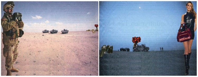 MARTHA ROSLER Afghanistan (?) and Iraq (?), from the series House Beautiful: Bringing the War Home, New Series