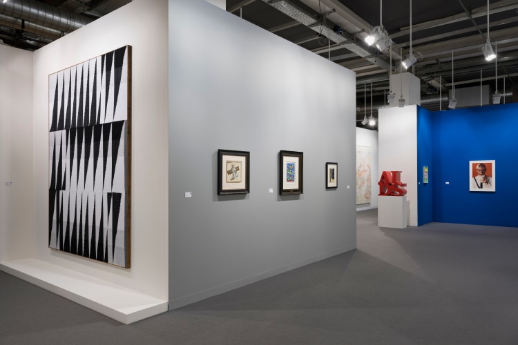 Installation view of Mitchell-Innes &amp;amp; Nash at Art Basel, Switzerland, 2024