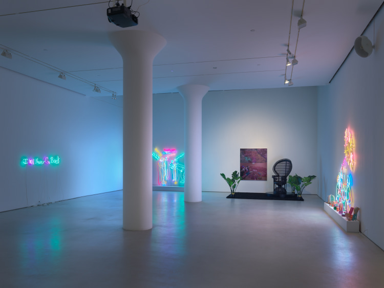 Installation view of We Are In Hell When We Hurt Each Other