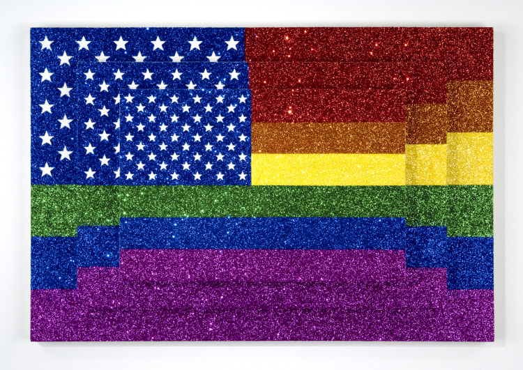 JONATHAN HOROWITZ Three Rainbow Flags for Japer in the Style of the Artist&rsquo;s Boyfriend 2005