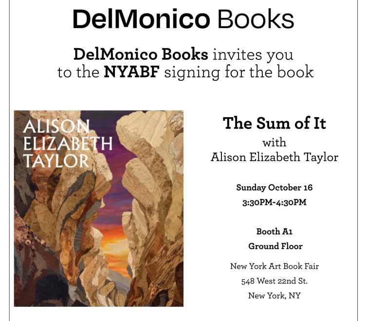 graphic announcing book signing for Alison Elizabeth Taylor's book