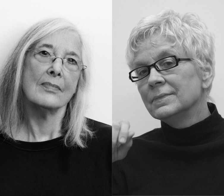 Portraits of artists Diane Simpson and Mernet Larsen