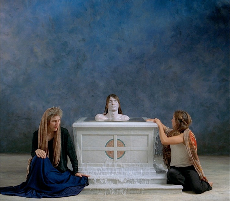 BILL VIOLA Emergence, 2002 Video installation; color high-definition rear projection on screen mounted on wall in dark room Notes: Projected image size: 6 ft. 9 in. x 6 ft. 9 in. (206 x 206 centimeters) Room dimensions variable 3/3 (#3/3)
