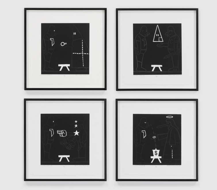 four works by Trenton Doyle Hancock