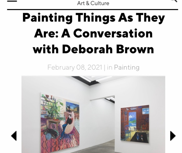 Painting Things As They Are: A Conversation with Deborah Brown