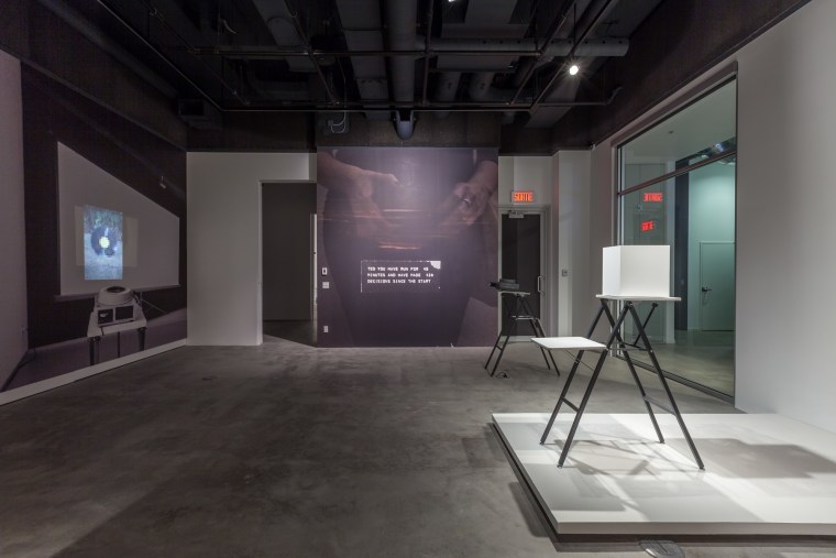 Installation view, 2016. VOX Centre de l&#039;image contemporaine, Montreal.