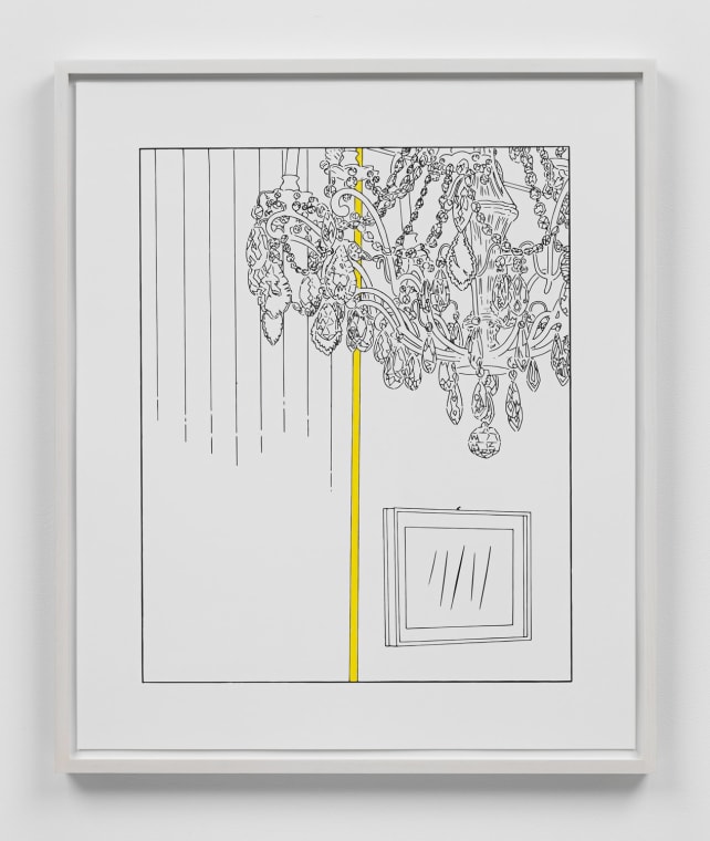 Chandelier (traced and painted), Fourth, 2001/2007/2013/2020.
