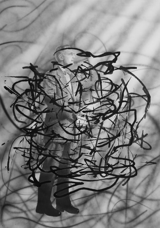 Untitled Scribble (Man with Bow-Tie), 2008.