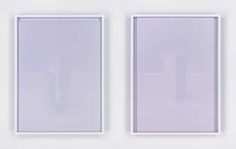 Crepuscule (detail), 2015. Set of nine framed works, each containing two digital C-prints.