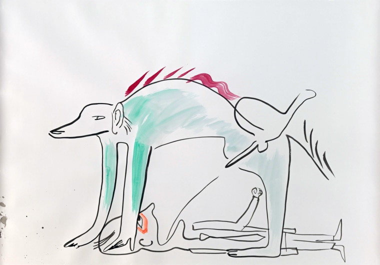 Camille Henrot drawing 'Unfriendly with a Friend'