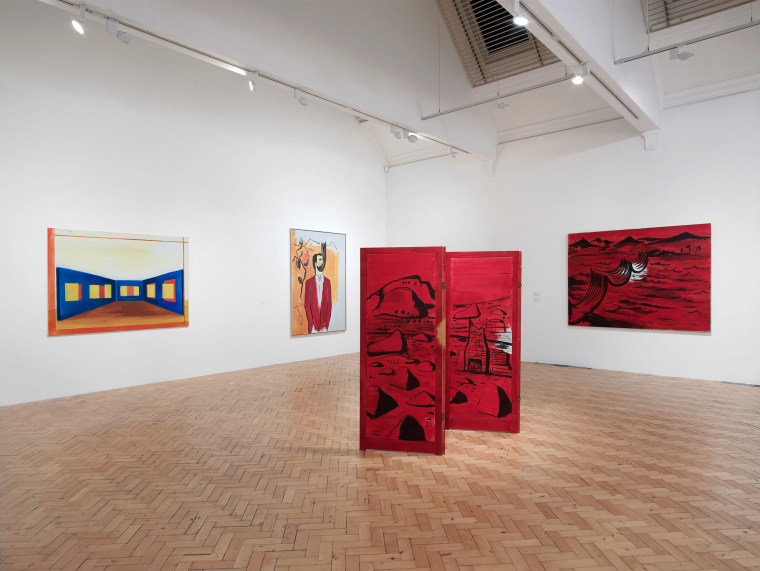 Painting on Unknown Languages. Installation view, 2010. Camden Arts Centre, London. Photo: Andy Keate.