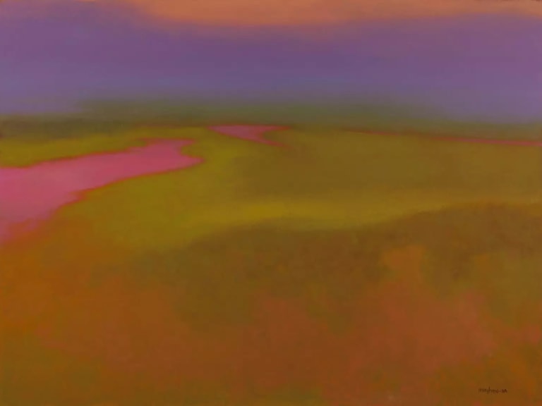 Painting by Richard Mayhew titled Pescadero from 2014