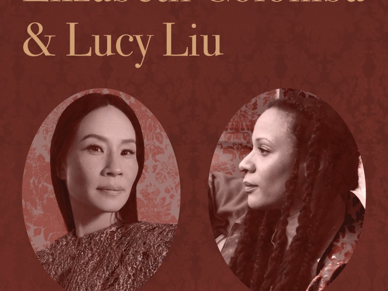 Elizabeth Colomba and Lucy Liu