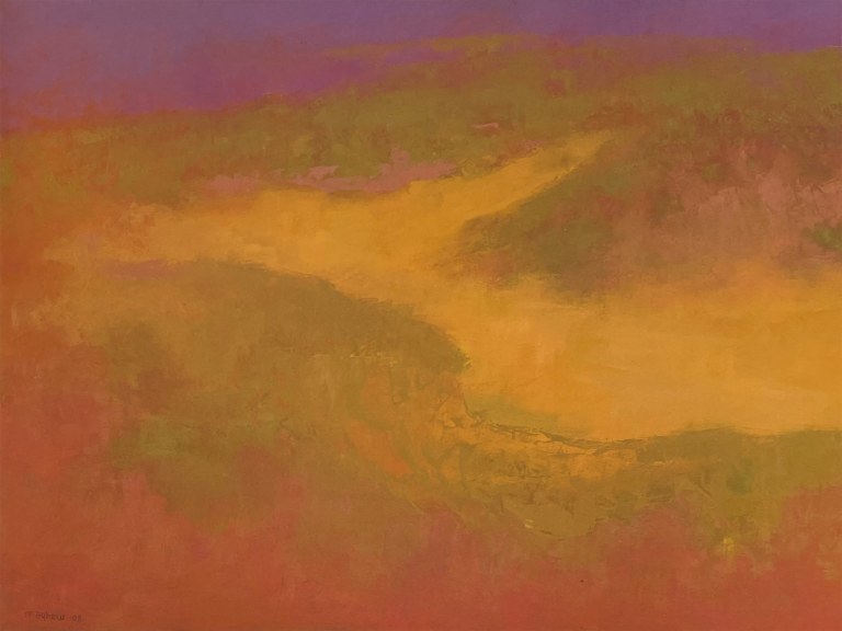 Painting by Richard Mayhew titled Spring Transition from 2008