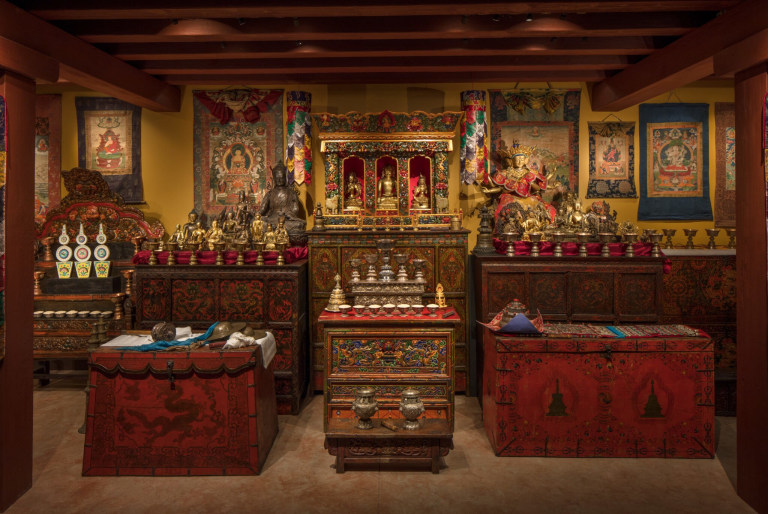 Tibetan Buddhist Shrine Room