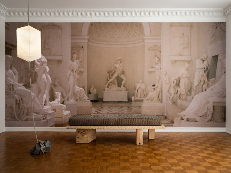 Custom large-scale photo mural wallcovering courtsey&nbsp;Wallpaper Projects, Image taken by Rafael Prieto at the Museum Gipsoteca Antonio Canova,&nbsp;Possagno, Italy