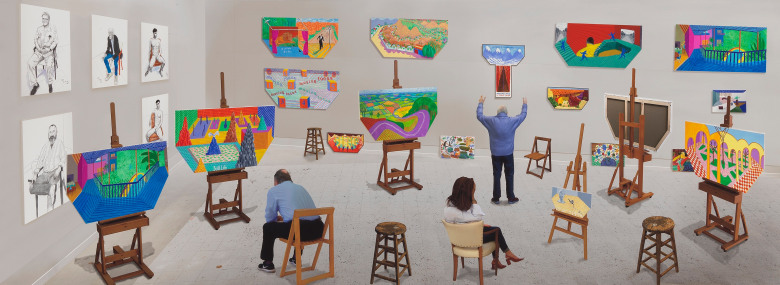 David Hockney Inside It Opens Up As Well,&nbsp;2018