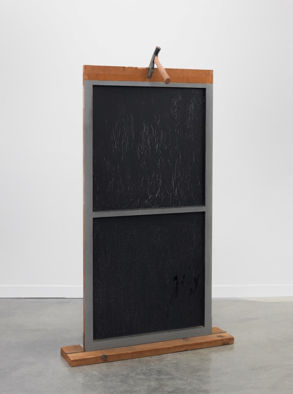 Window with an Axe, 1961-62, Wood, painted glass and object