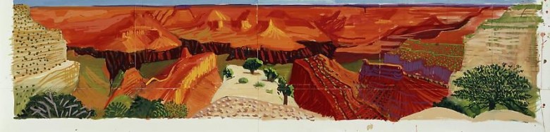 Gouache Study for a Closer Grand Canyon, 1998