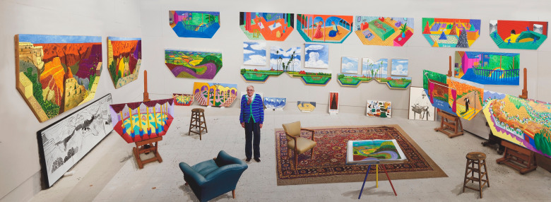 David Hockney, In the Studio, December 2017