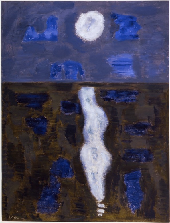 Milton Avery White Moon Oil on canvas