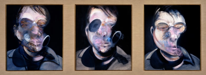 francis bacon three studies for self-portrait oil on canvas