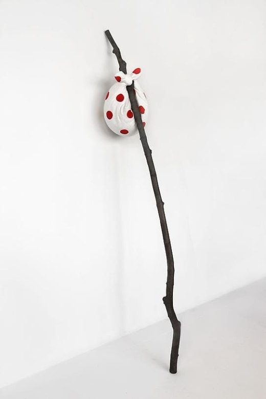 Debark, 2008 Patinated bronze, cast cotton paper and watercolor