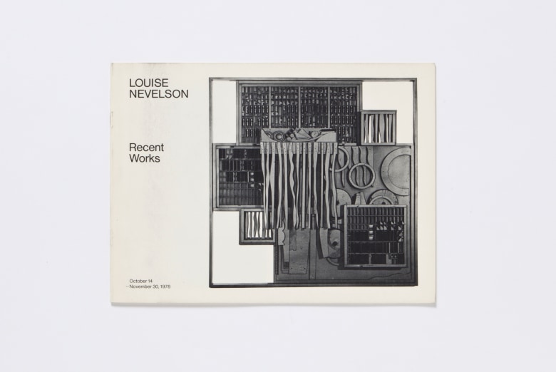 louise nevelson 1978 catalogue