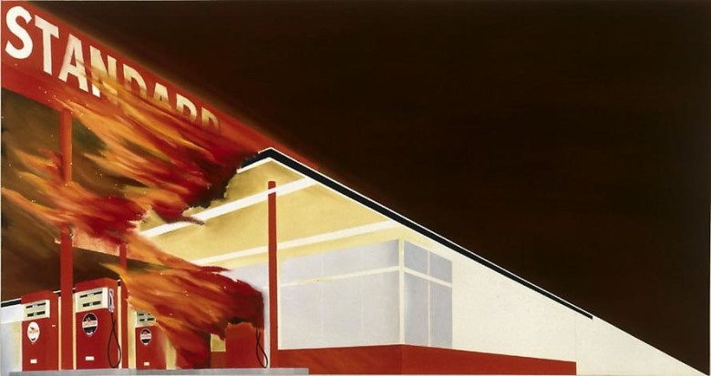 Ed Ruscha Burning Gas Station, 1965-66