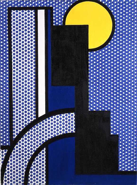 Modern Painting with Moon Shape, 1967