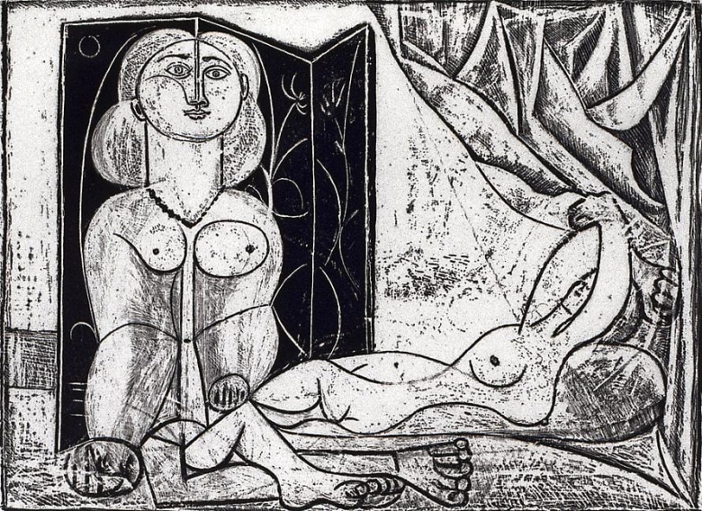 Les deux femmes nues, State #15, 1946