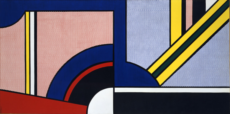 Roy Lichtenstein Modern Painting With Division Oil and magna on canvas