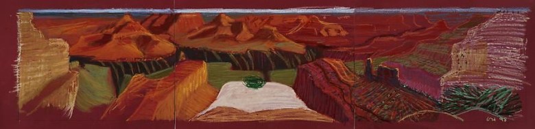 Composition Crayon Study for a Closer Grand Canyon, 1998